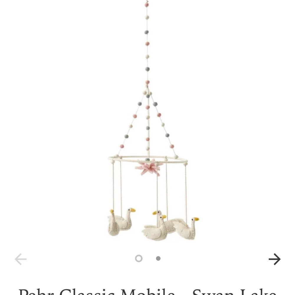Pehr Swan Lake Mobile - Cream and Pink